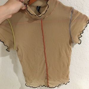 urban outfitters crop top mesh